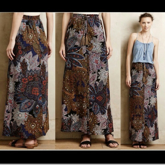 Anthropologie Dresses & Skirts - Anthropologie Vanessa Virginia paisley maxi skirt
